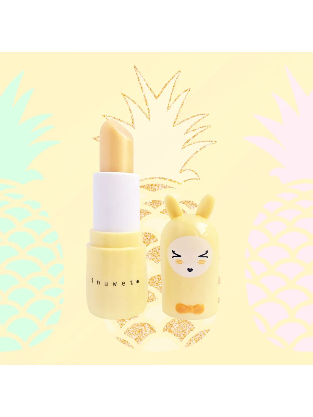 Bunny Lip Balm Glitter Gold Pineapple-Sarı-3+ Yaş-2