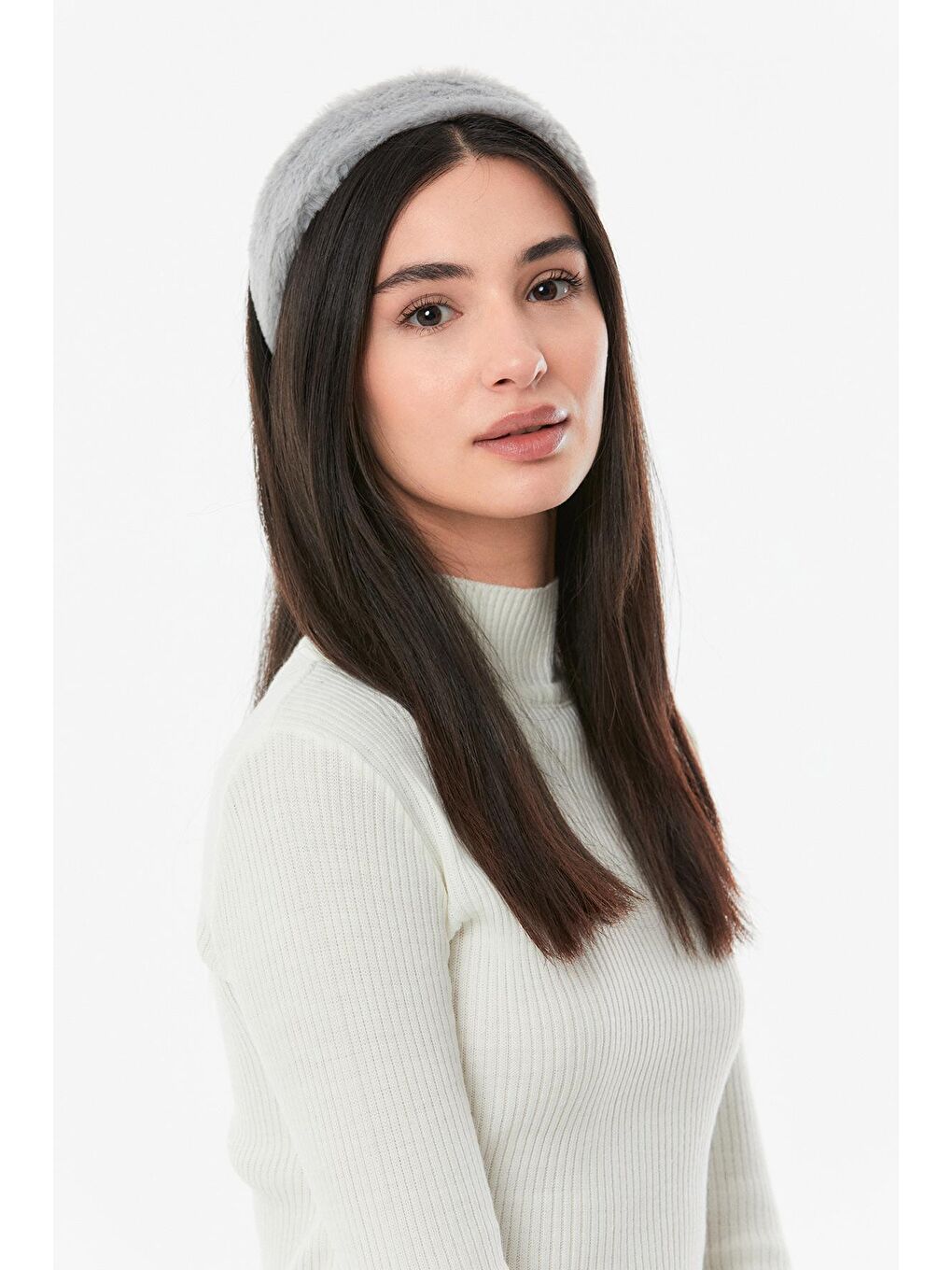 Gri Basic Pelüş Taç