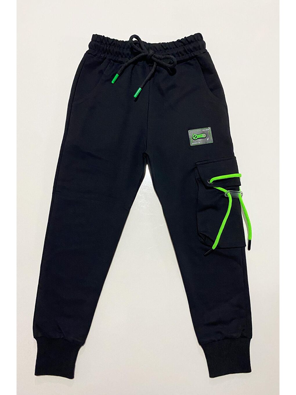 Gri Erkek Çocuk İpli Kargo Cepli Eşofman Altı ALT.0011