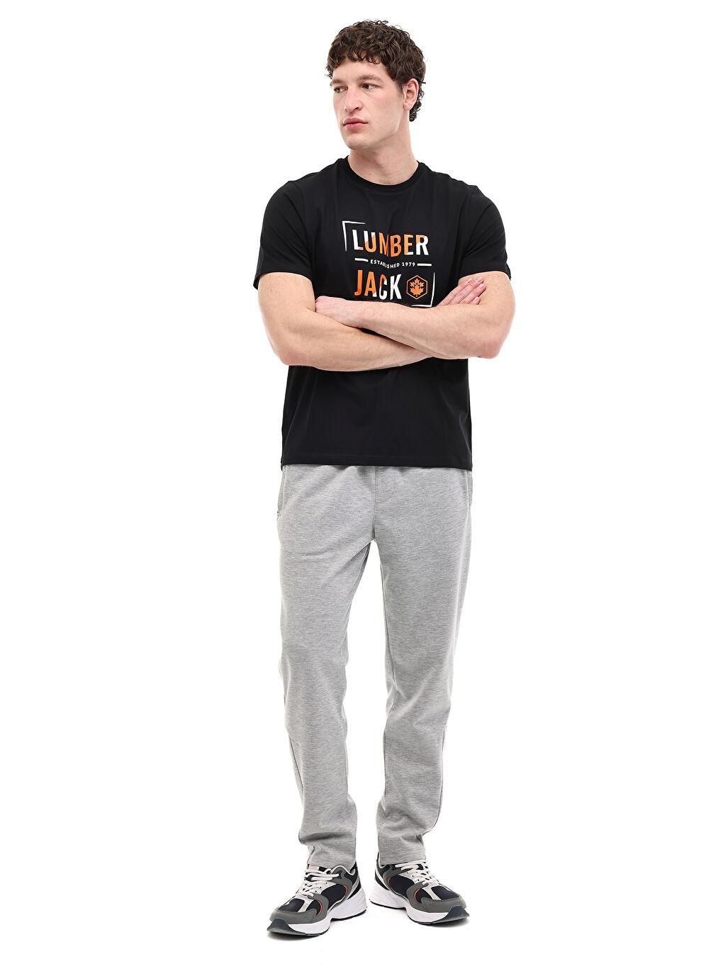 ML OKINA 11ID1-104 6FX Siyah Erkek Kısa Kol T-Shirt-2