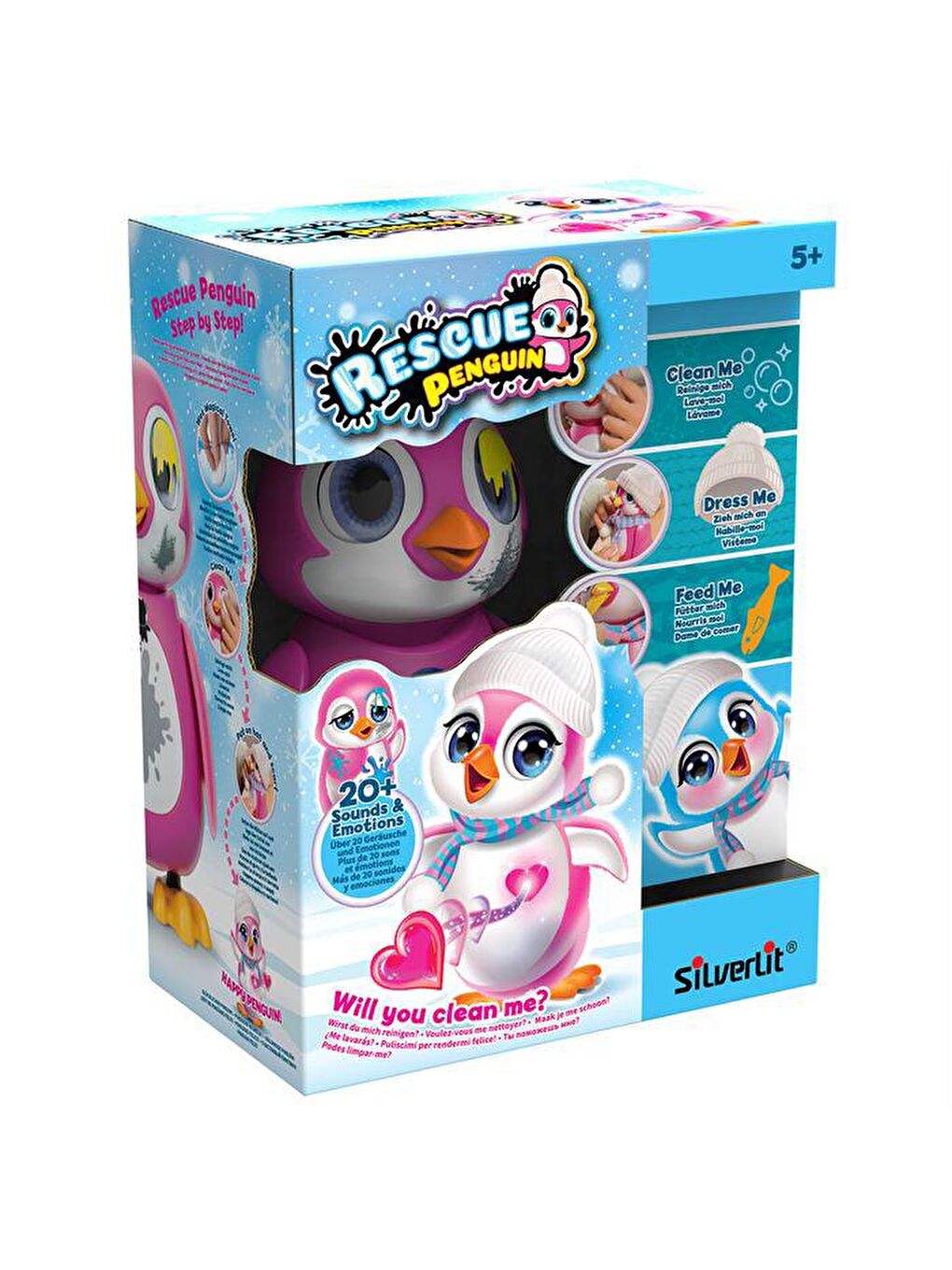 Silverlit Pembe Rescue Penguin - Pembe 88651