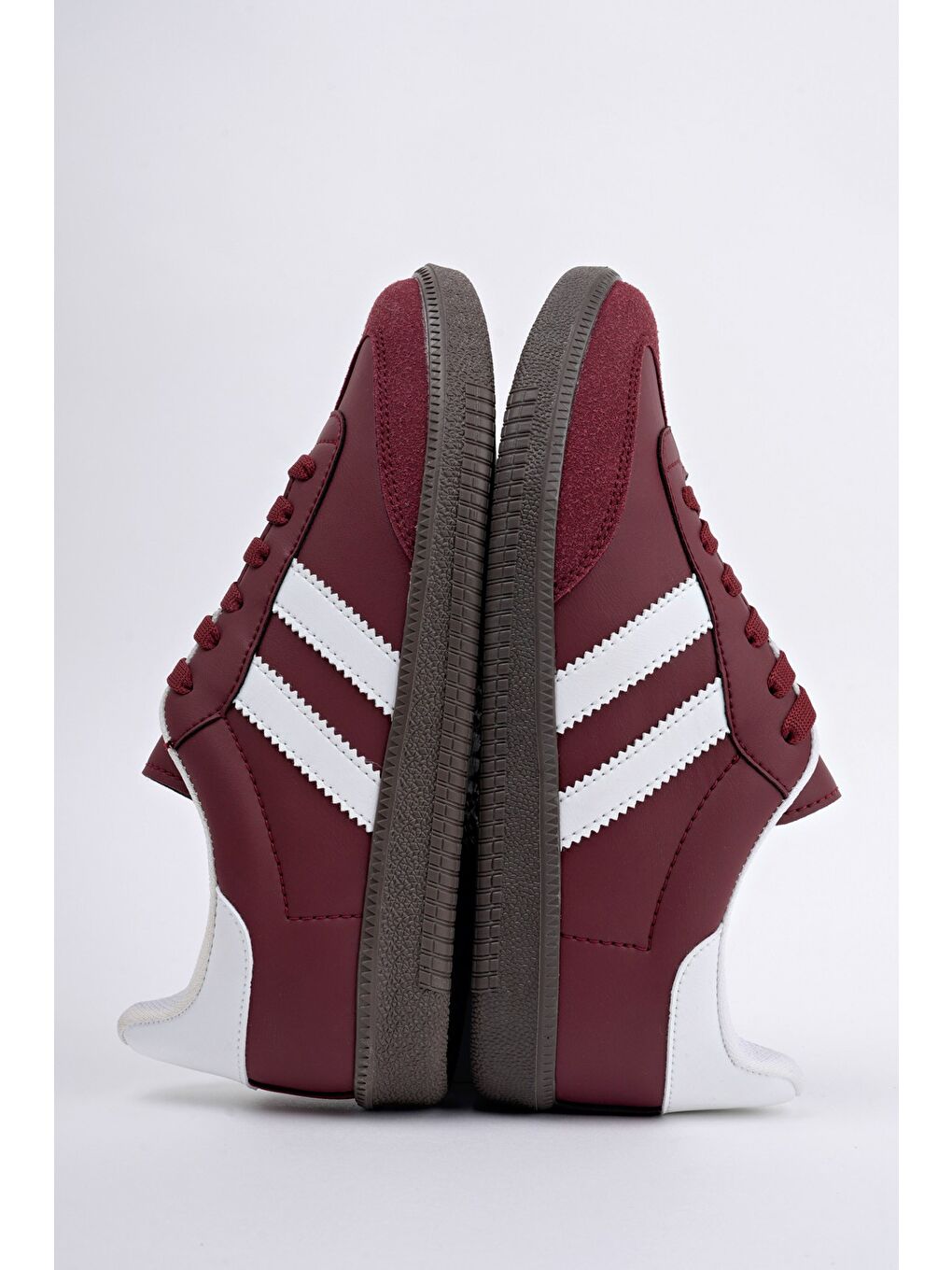 Bordo GORDON Unisex Ortopedik Günlük Bağcıklı Yürüyüş Koşu Sneaker Spor Ayakkabı-8