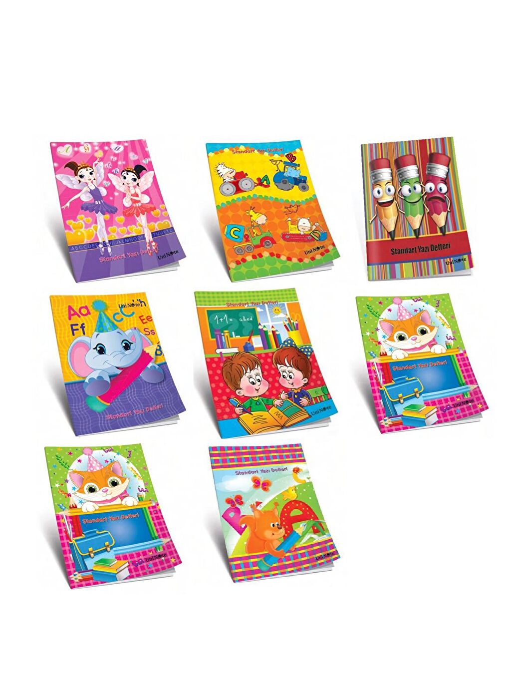 A5 40 Yaprak Karton Kapak Dikişli Standart Yazı Defteri 24001