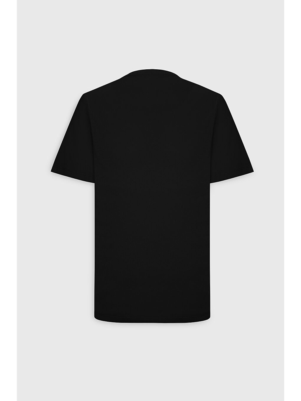 Erkek Siyah-Siyah Slim Fit Bisiklet Yaka 2'li Düz Tişört Paketi-11