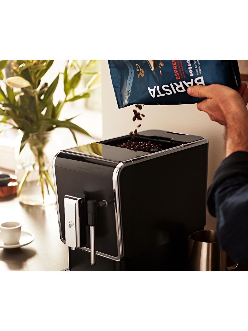 Esperto Latte Tam Otomatik Kahve Makinesi Antrasit-1