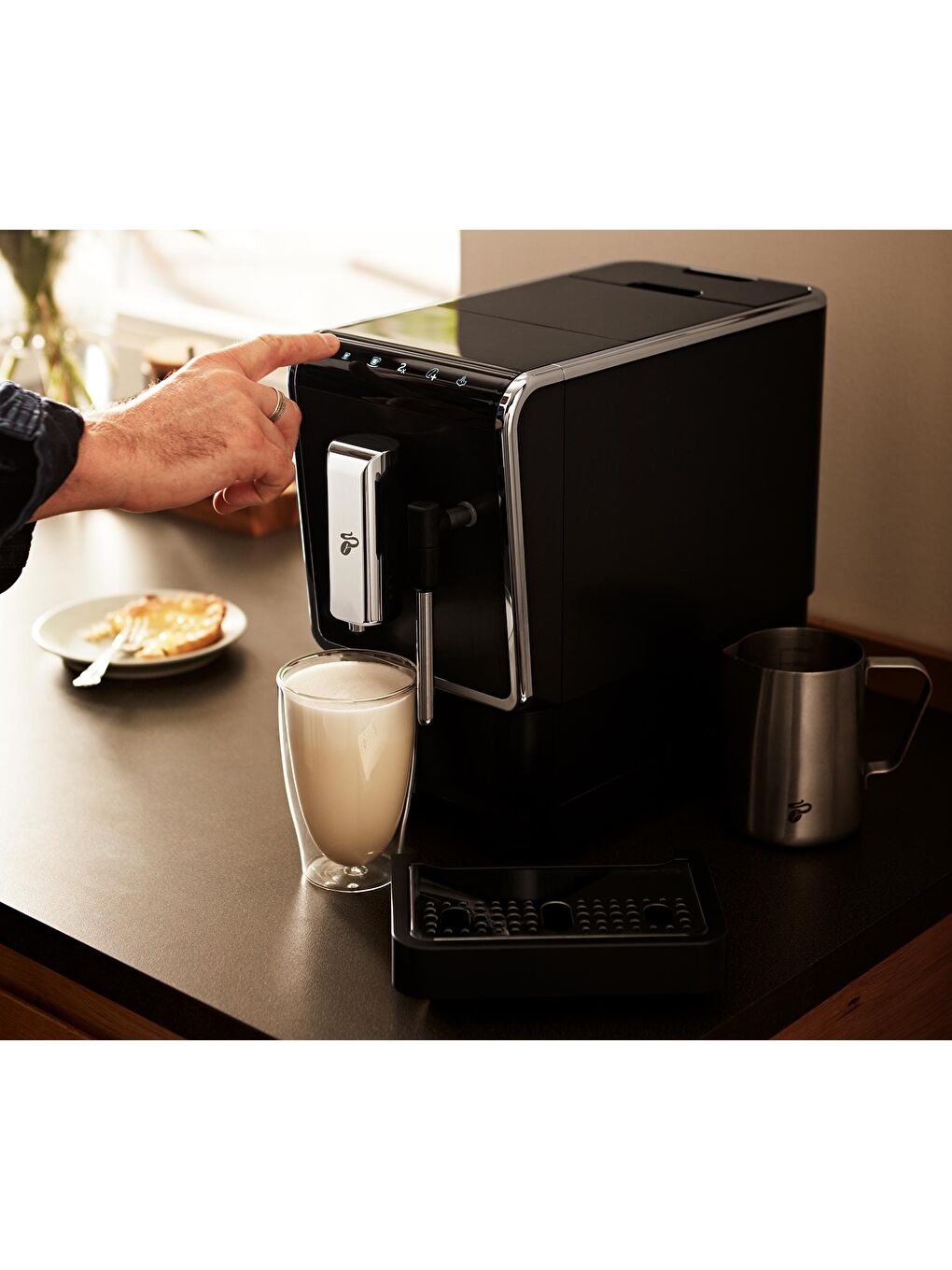 Esperto Latte Tam Otomatik Kahve Makinesi Antrasit-2