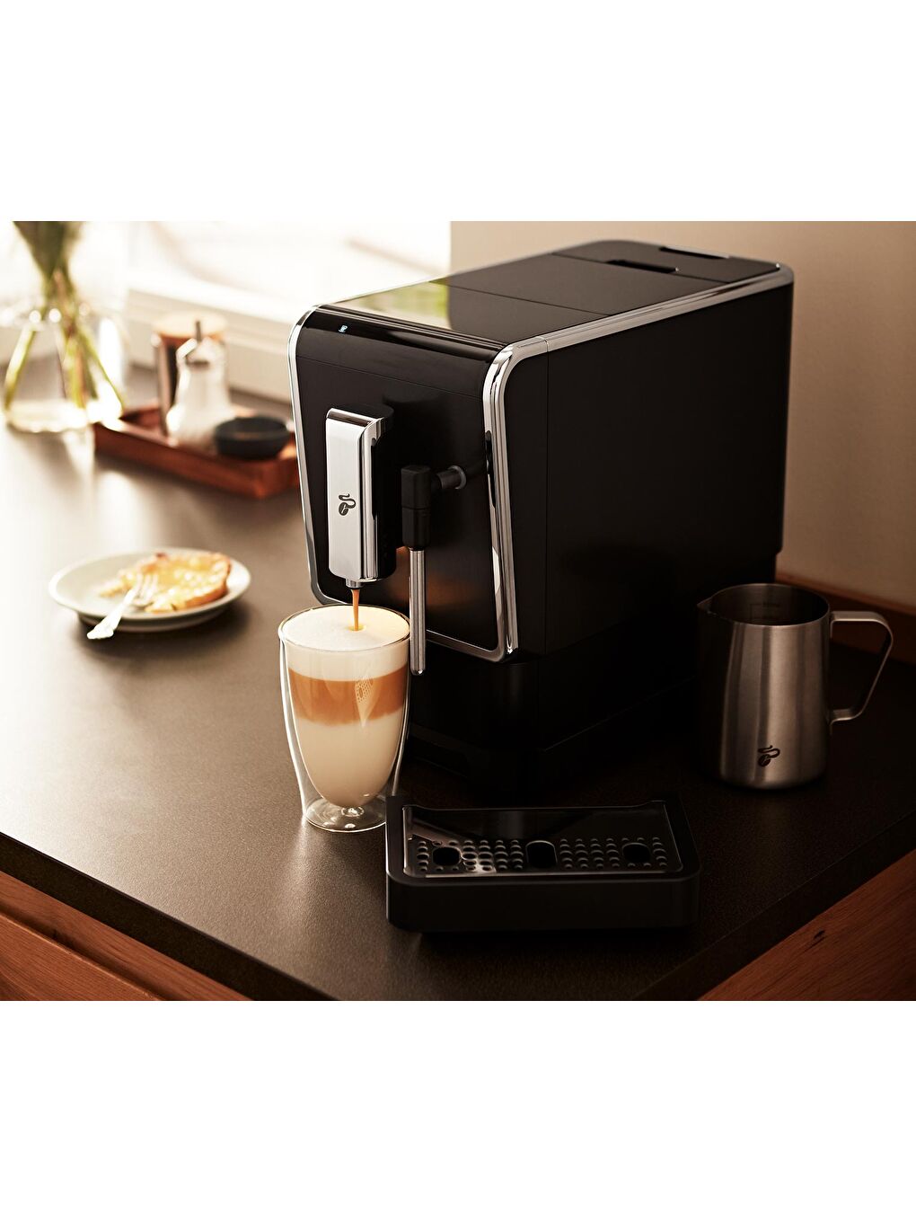 Esperto Latte Tam Otomatik Kahve Makinesi Antrasit-3