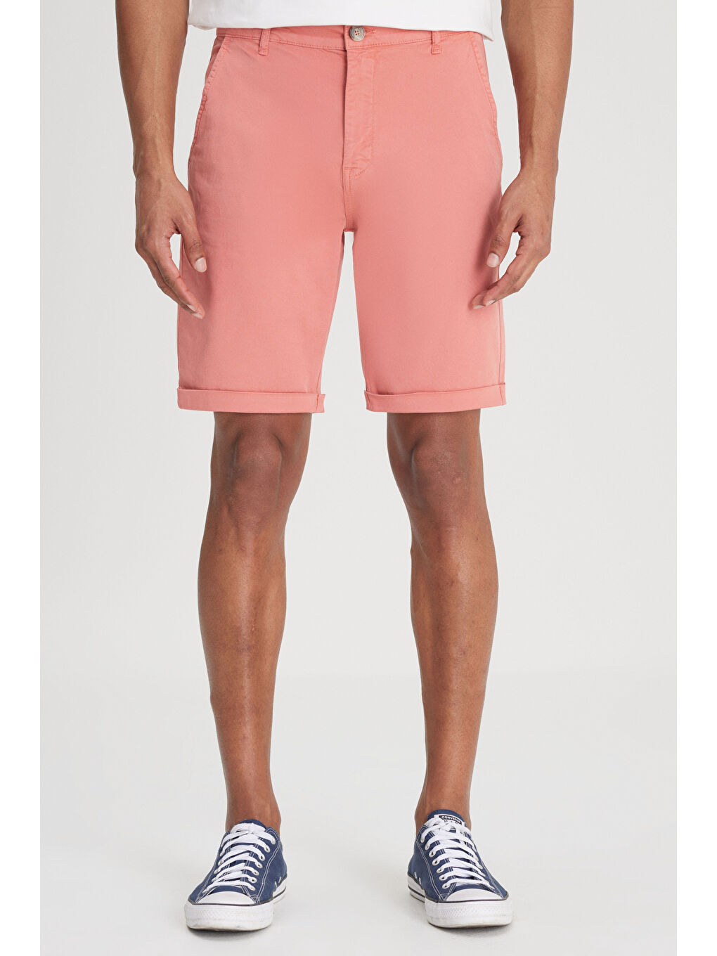 Regular Fit  Normal Bel Kırmızı Şort-3