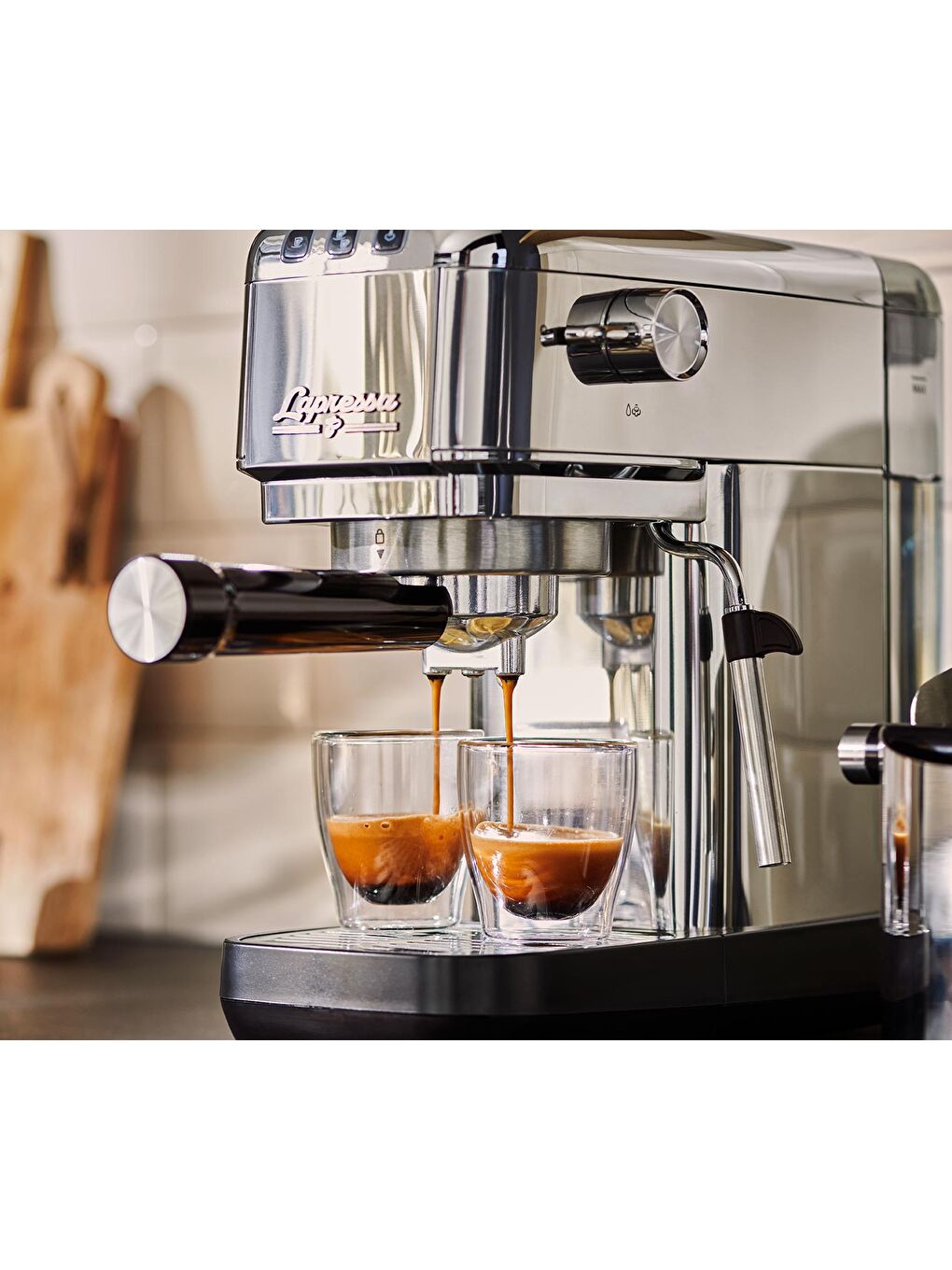 Lapressa Manuel Espresso Makinesi, Gümüş-3