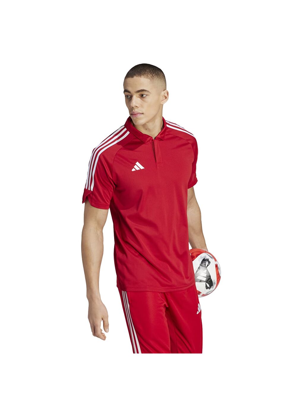 Tiro 23 League Erkek Kırmızı Polo Yaka Polo Spor Tişört-1