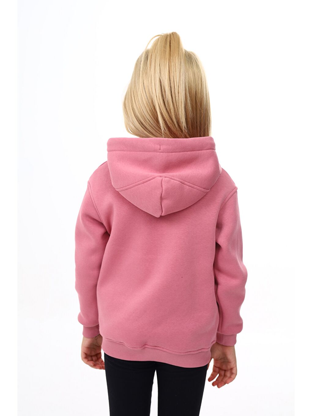 Toontoykids Pembe Kız Çocuk Nakışlı Fermuarlı Sweatshirt - 3