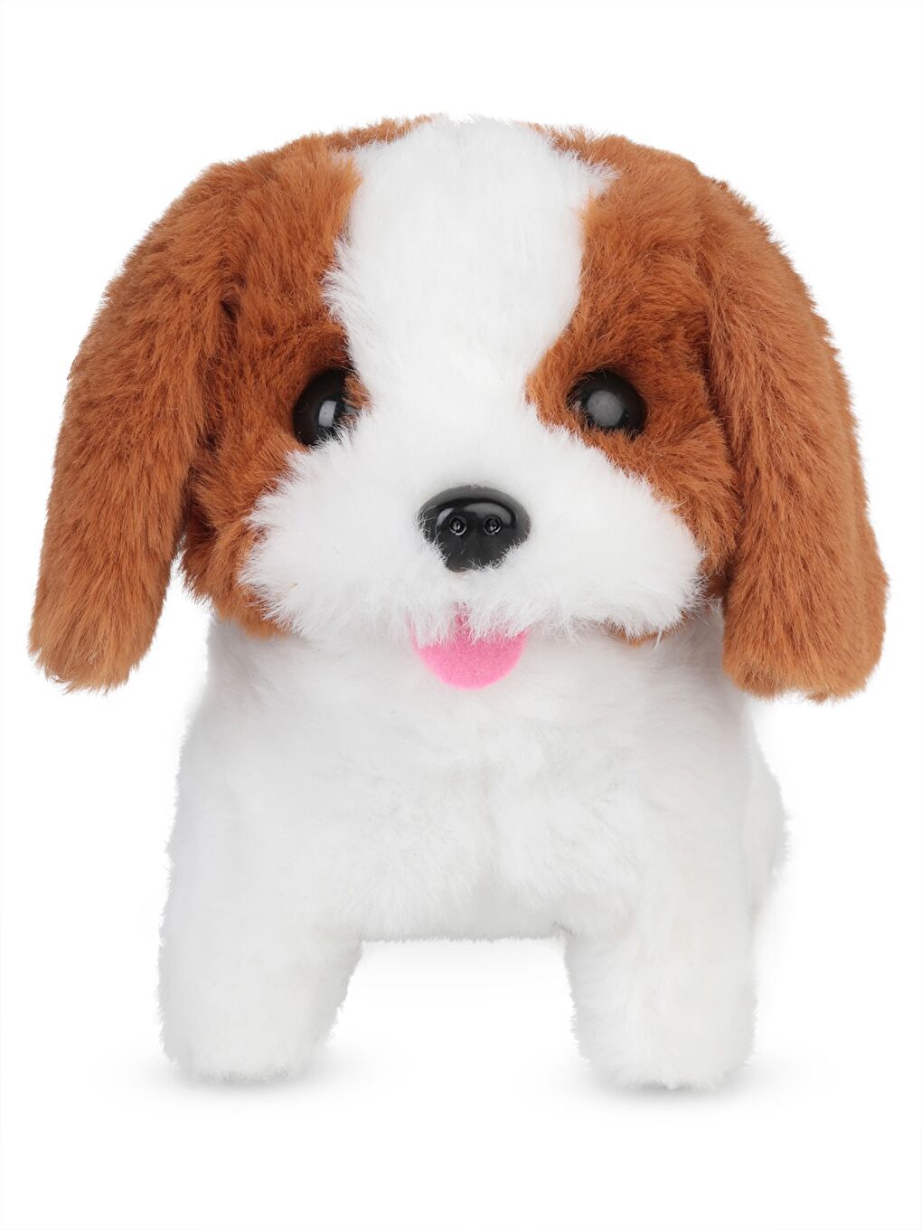 Sesli Hareketli Pelüş Evcil Köpek - Kahverengi-1