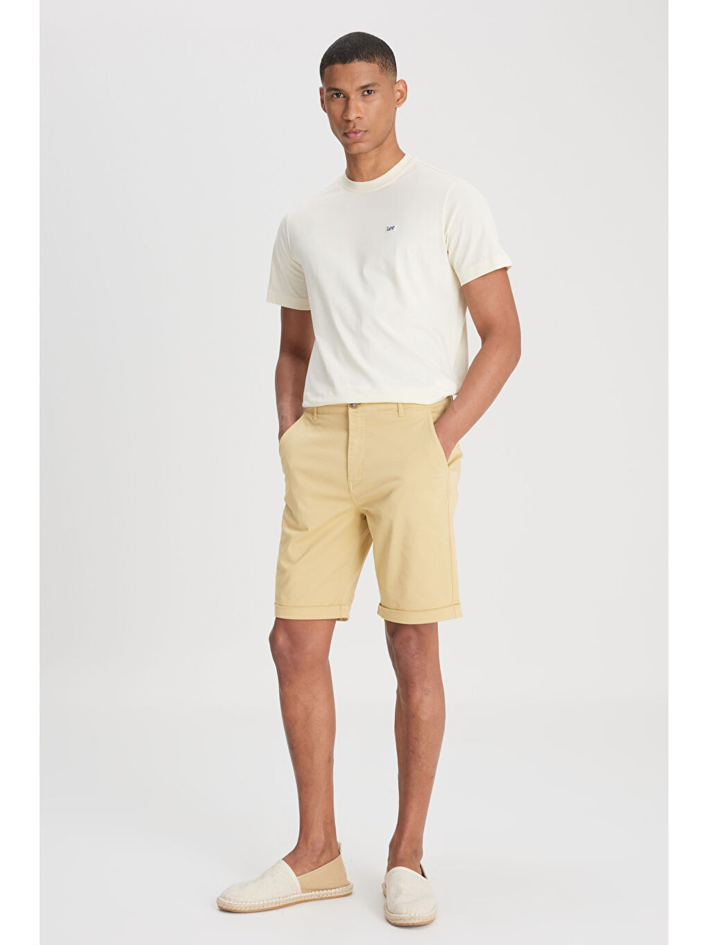 Kahverengi Regular Fit Normal Bel Camel Şort-1