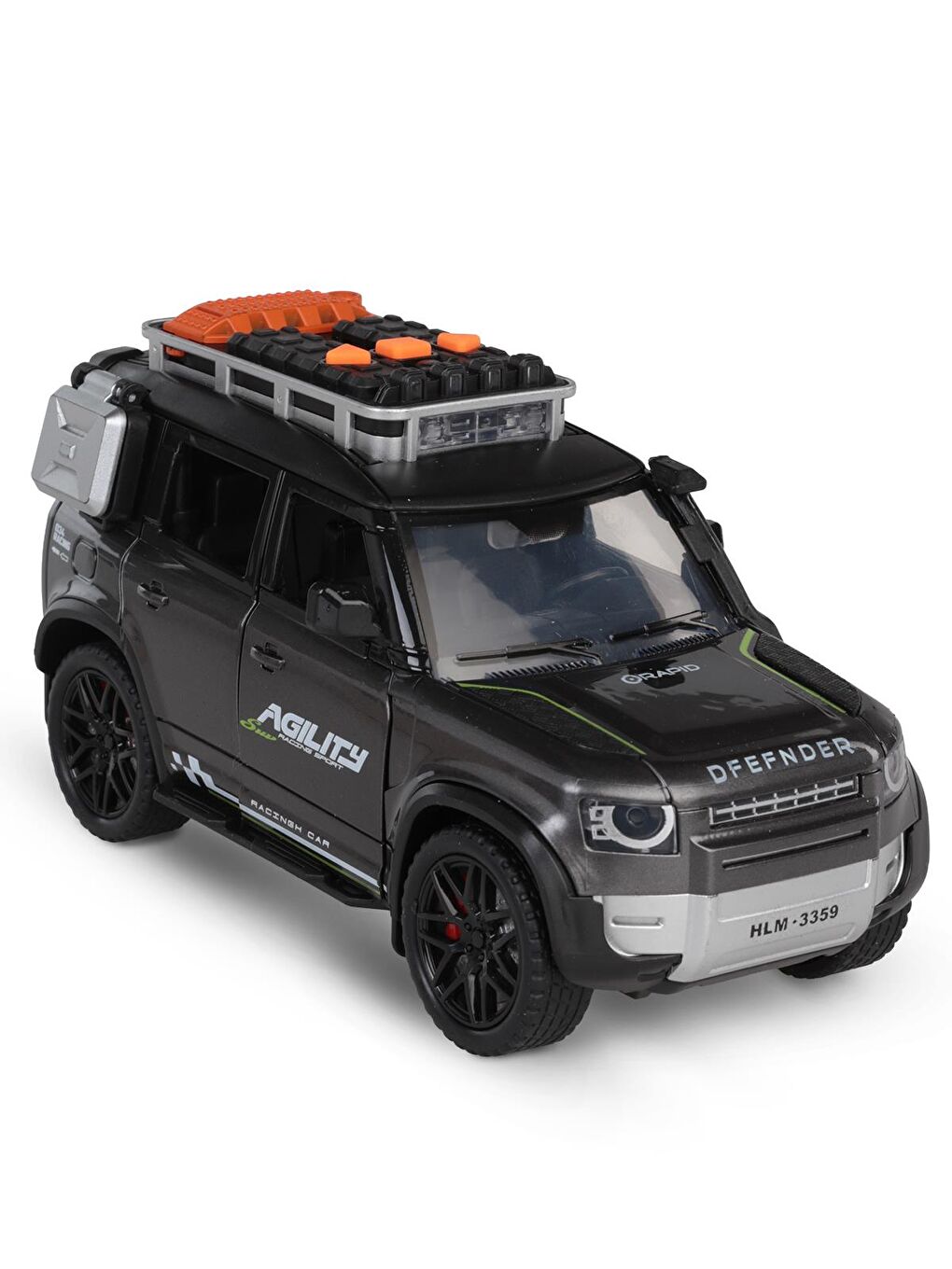 Kutulu Sürtmeli Işıklı Müzikli Off-Road Lüks Araba - Gri