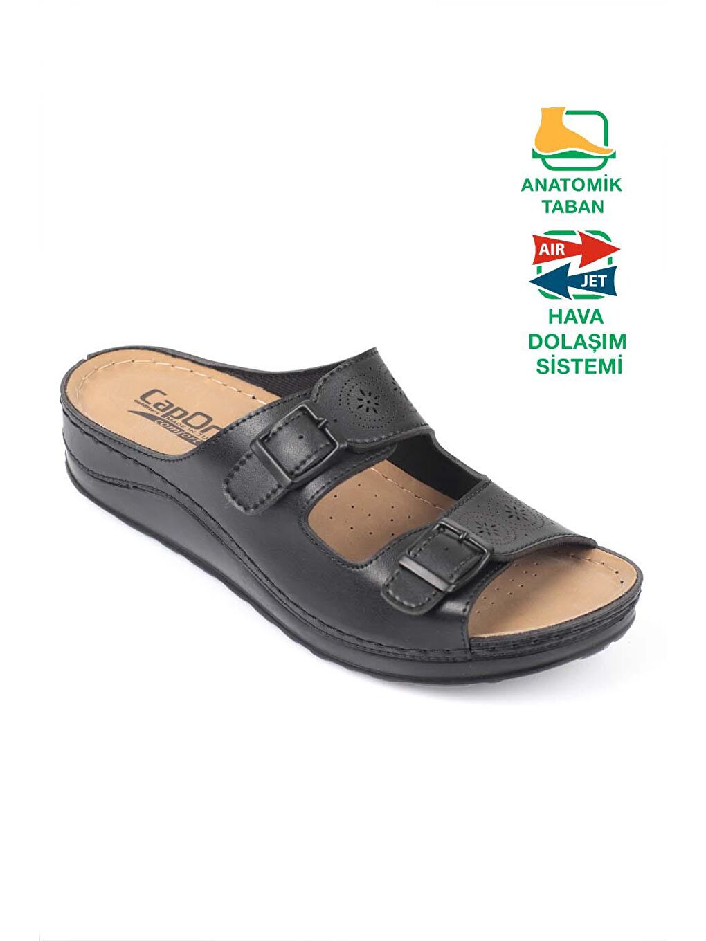 Siyah 107009 Kadın Konfor Anatomic Terlik