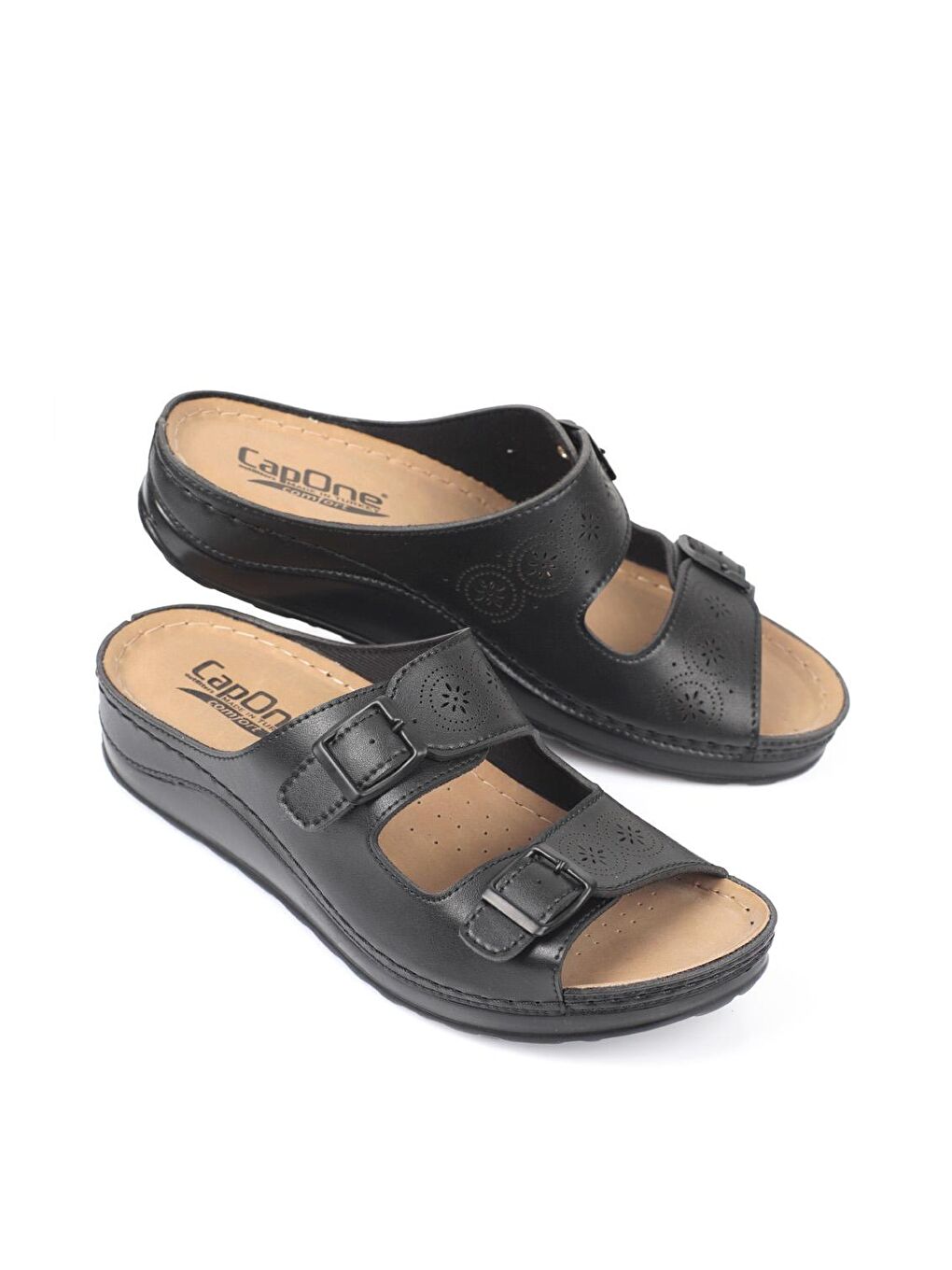 Siyah 107009 Kadın Konfor Anatomic Terlik-4