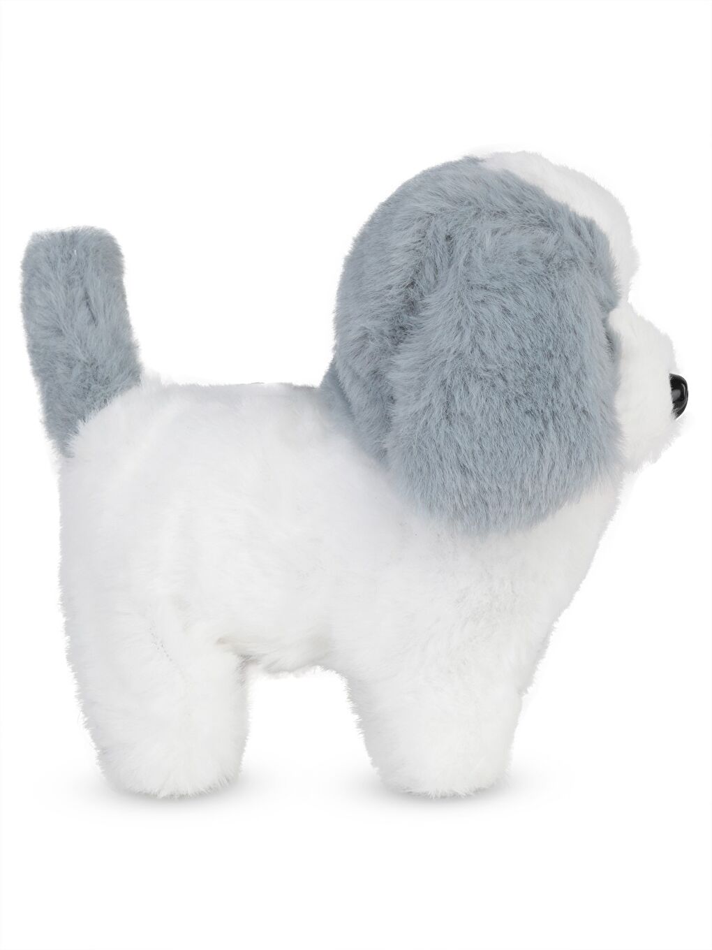 Sesli Hareketli Pelüş Evcil Köpek - Gri-2