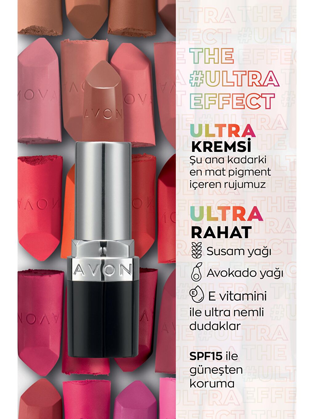 AVON Renksiz Ultra Kremsi Ruj Cappuccino - 1