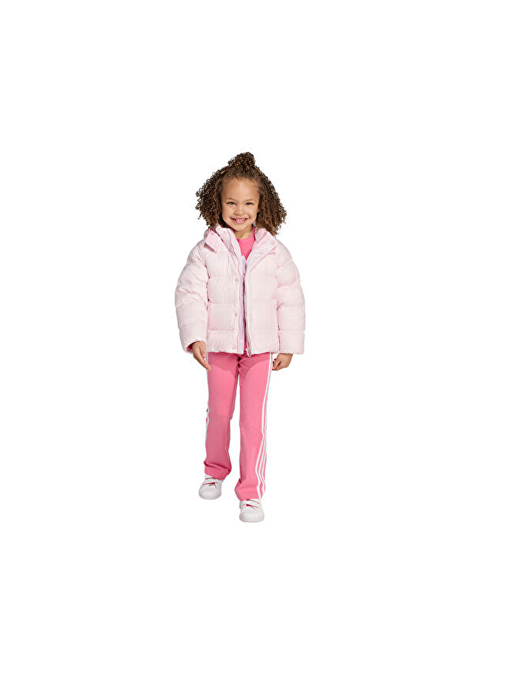 Down Jacket Çocuk Günlük Mont Jv8547 Pembe-2