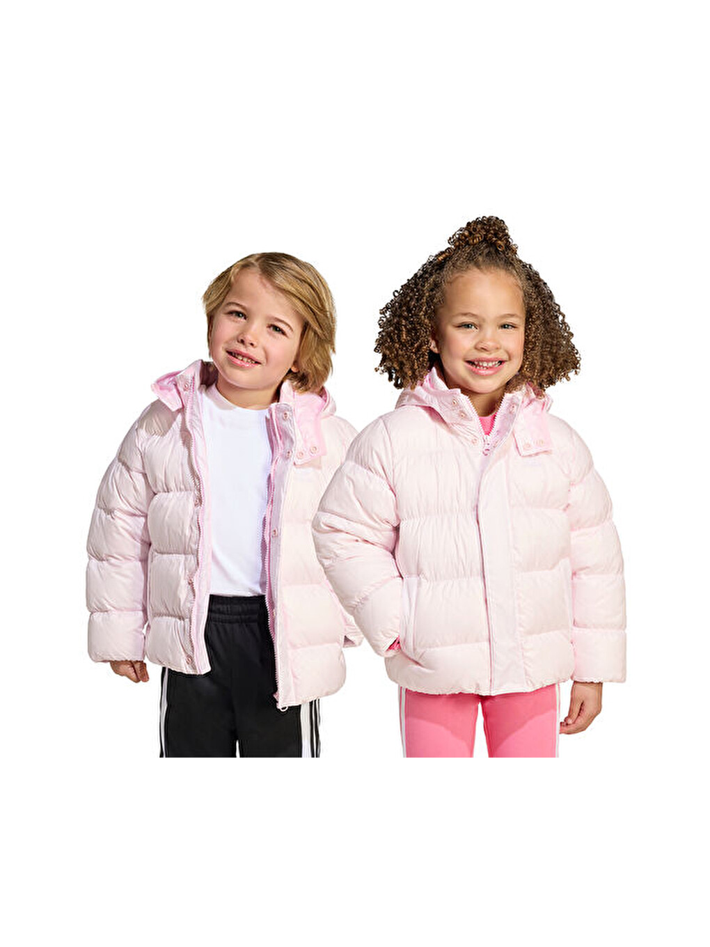 Down Jacket Çocuk Günlük Mont Jv8547 Pembe-5