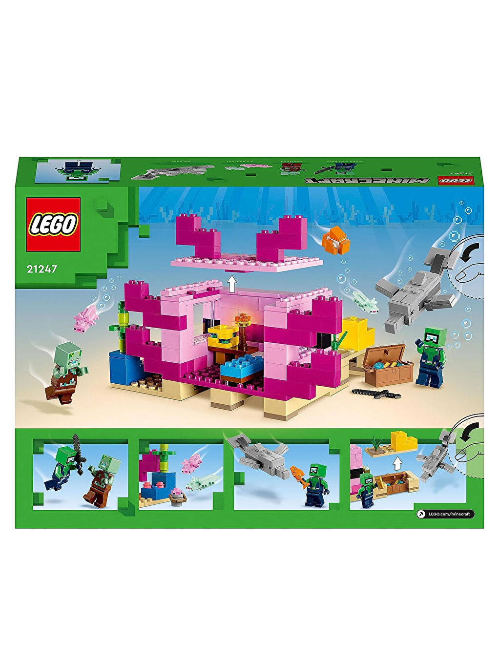 Lego Minecraft Aksolotl Evi 21247 - 1