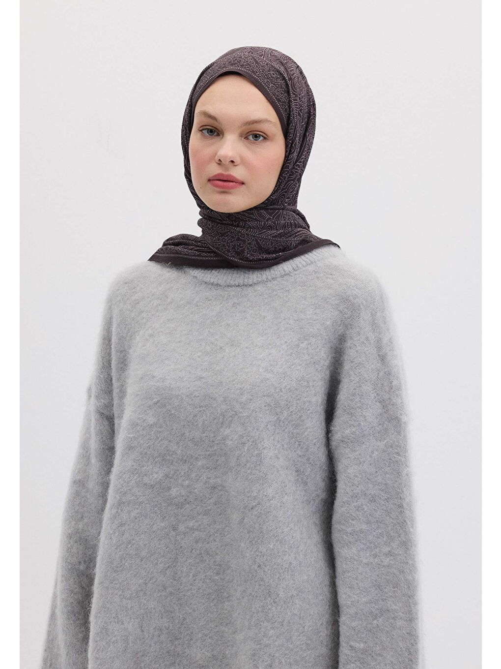 Reına Desen Şal Mor-1