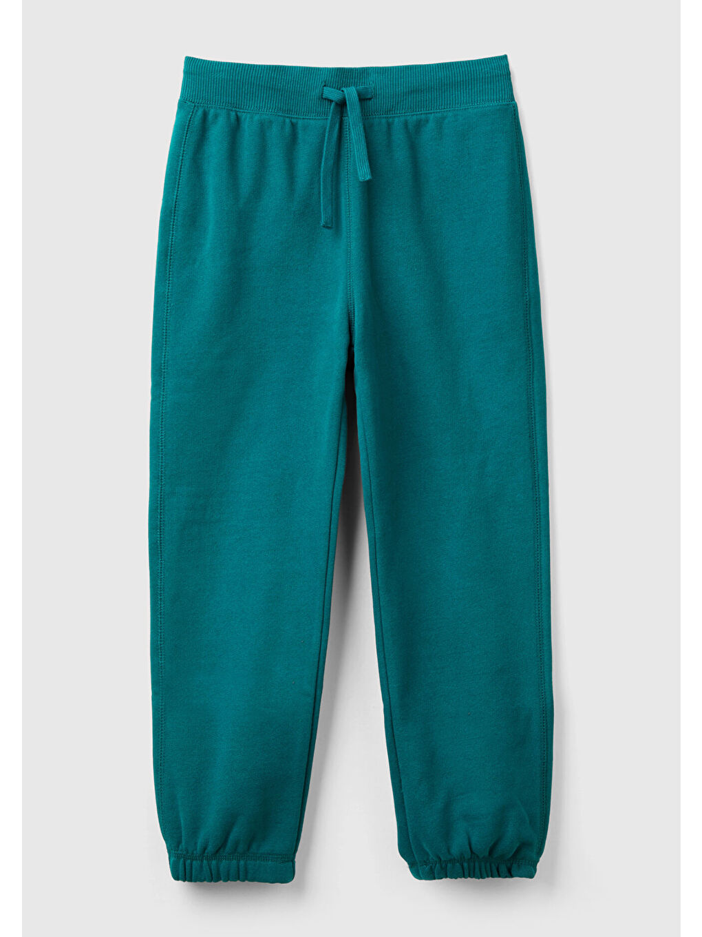 Erkek Çocuk Çam Yeşili Sağ Arka Cebi Logolu Beli Lastikli Büzgü İpli Eşofman Altı