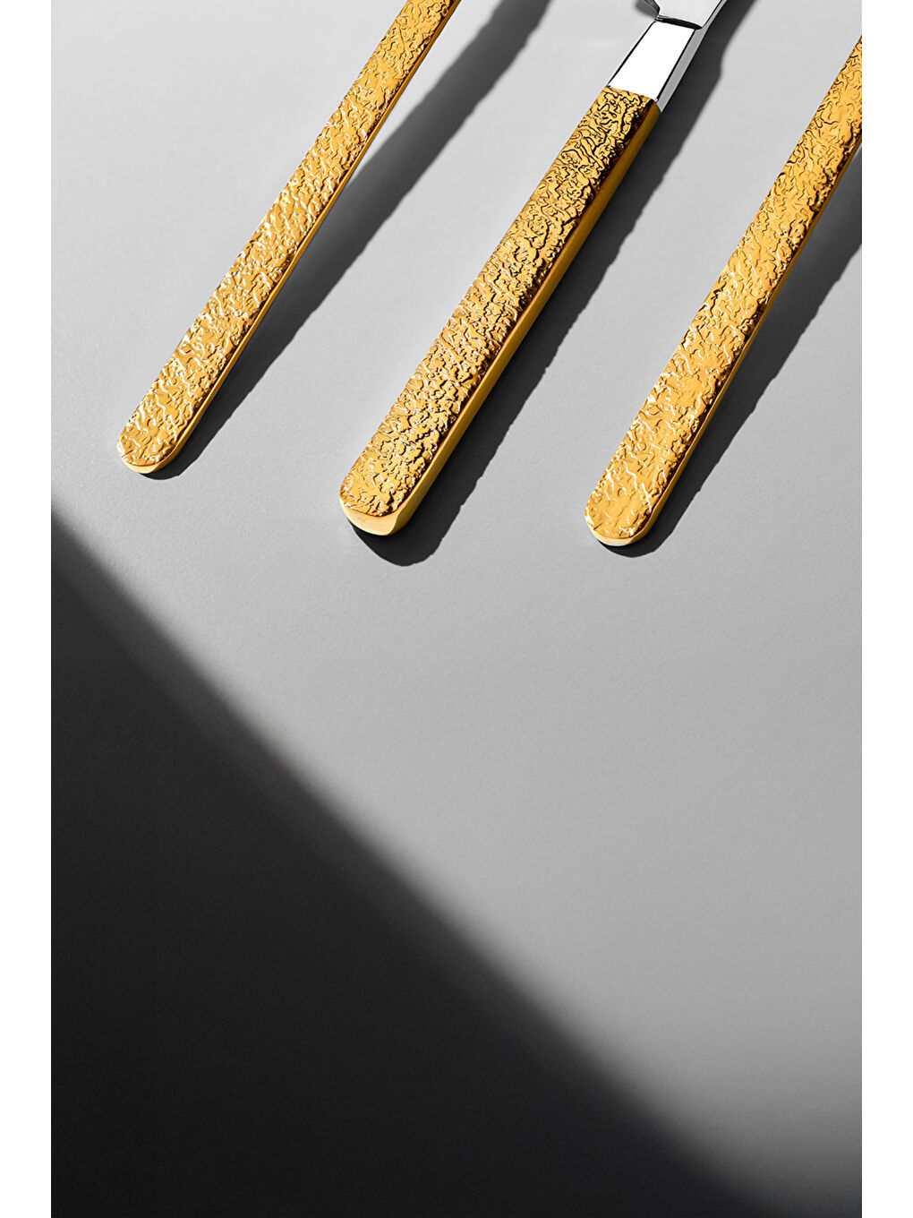 Sarı Lyon Altın Sade 12 Kişilik 84 Parça Deri Kutulu Çatal Kaşık Bıçak Takımı-2