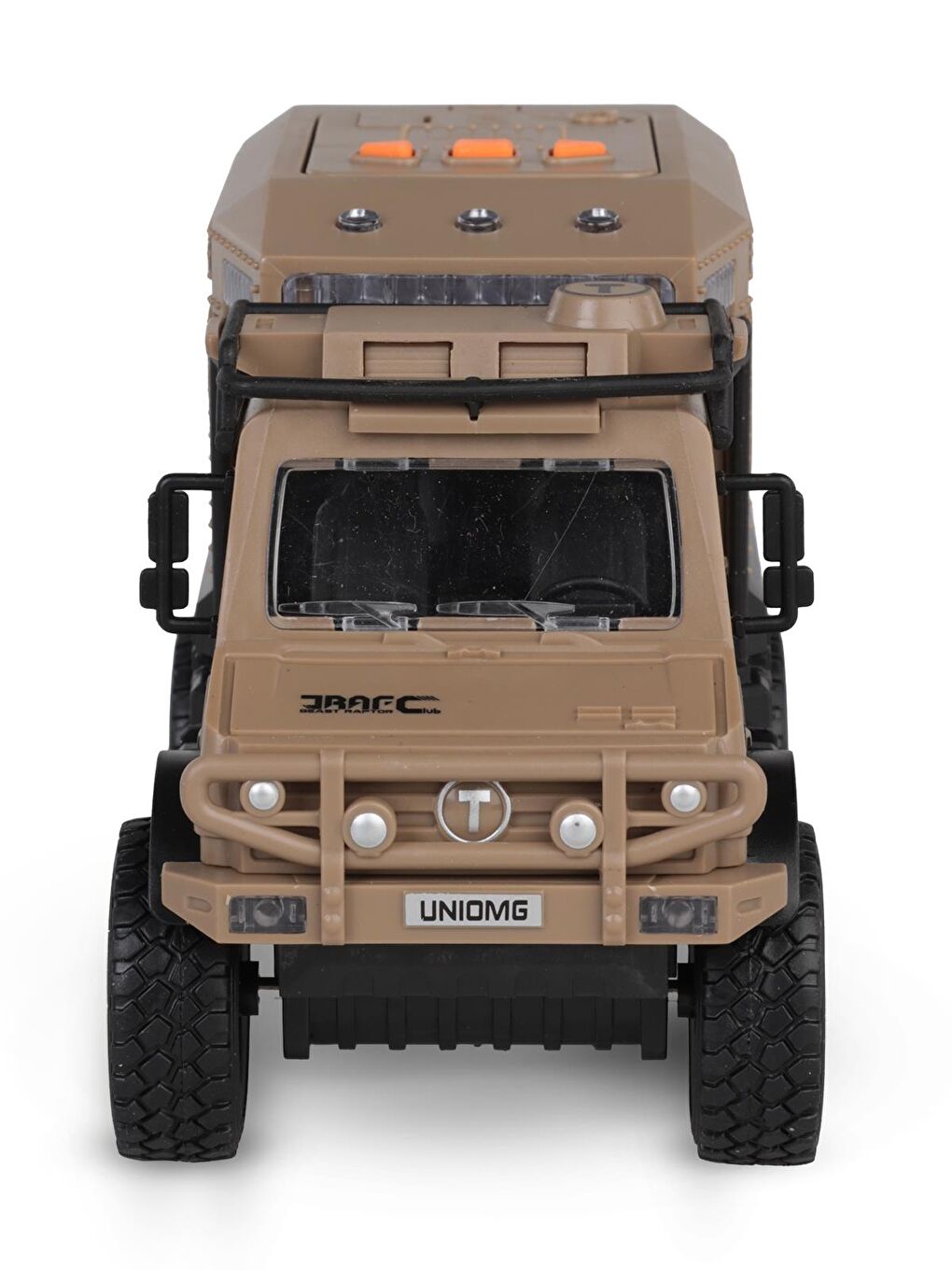 Kutulu Sürtmeli Işıklı Müzikli Off-Road Lüks Araba - Kahverengi-1