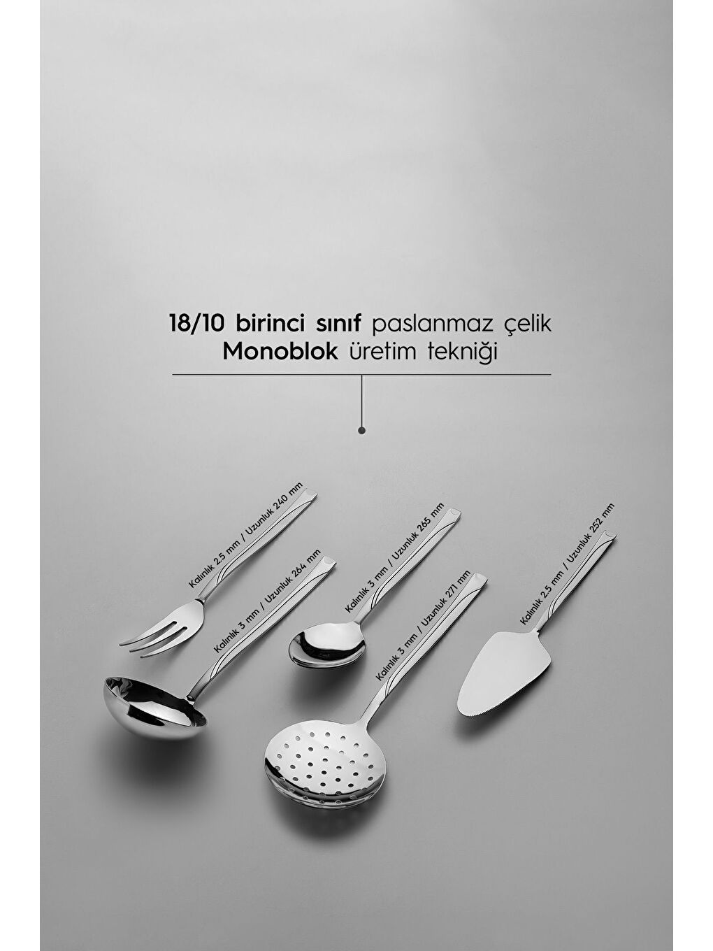 Gri Fiesta Saten 89 Parça Kutulu Çatal Kaşık Bıçak Takımı-1