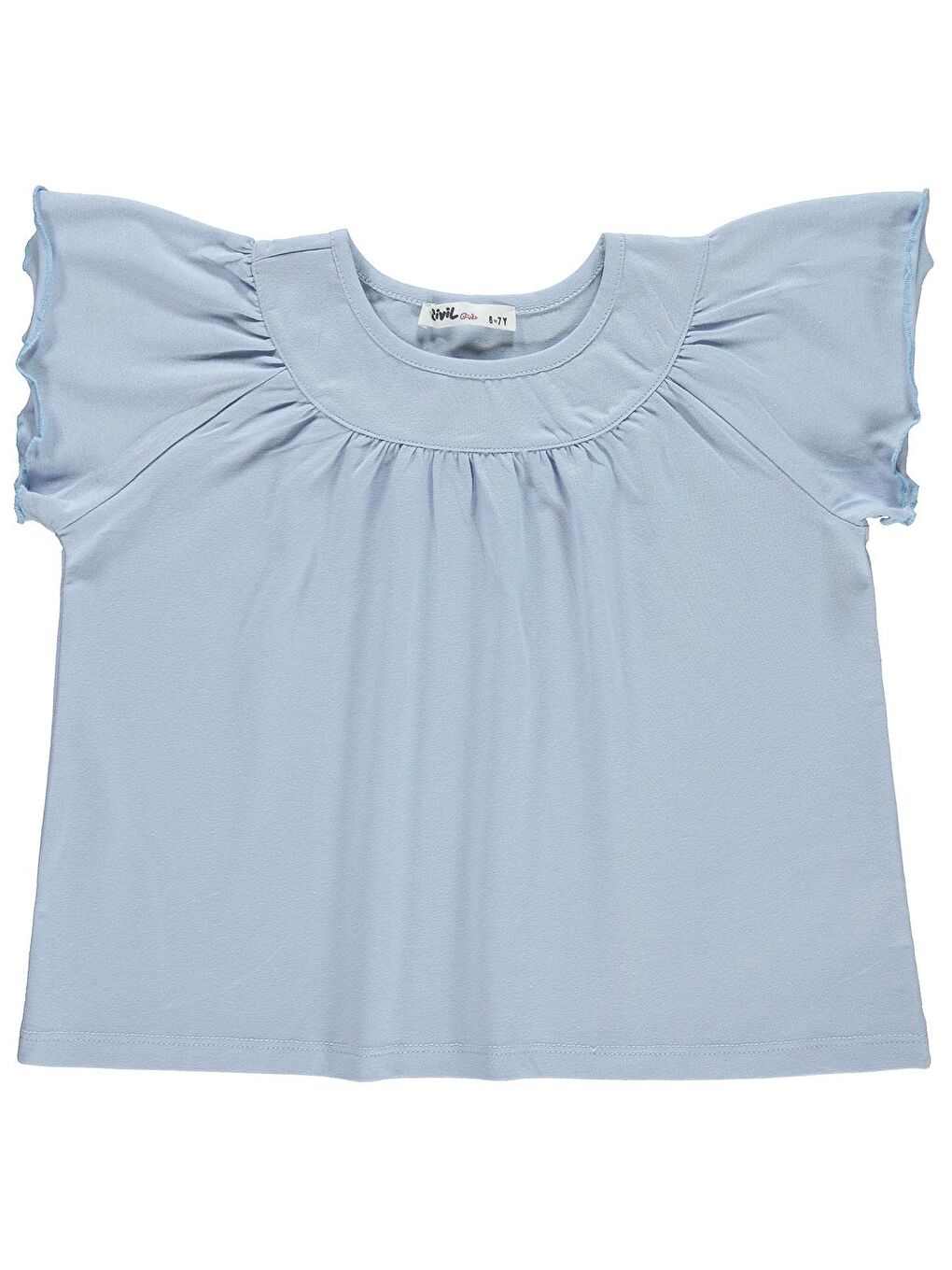 Girls Kız Çocuk Tişört 6-9 Yaş Açık Mavi