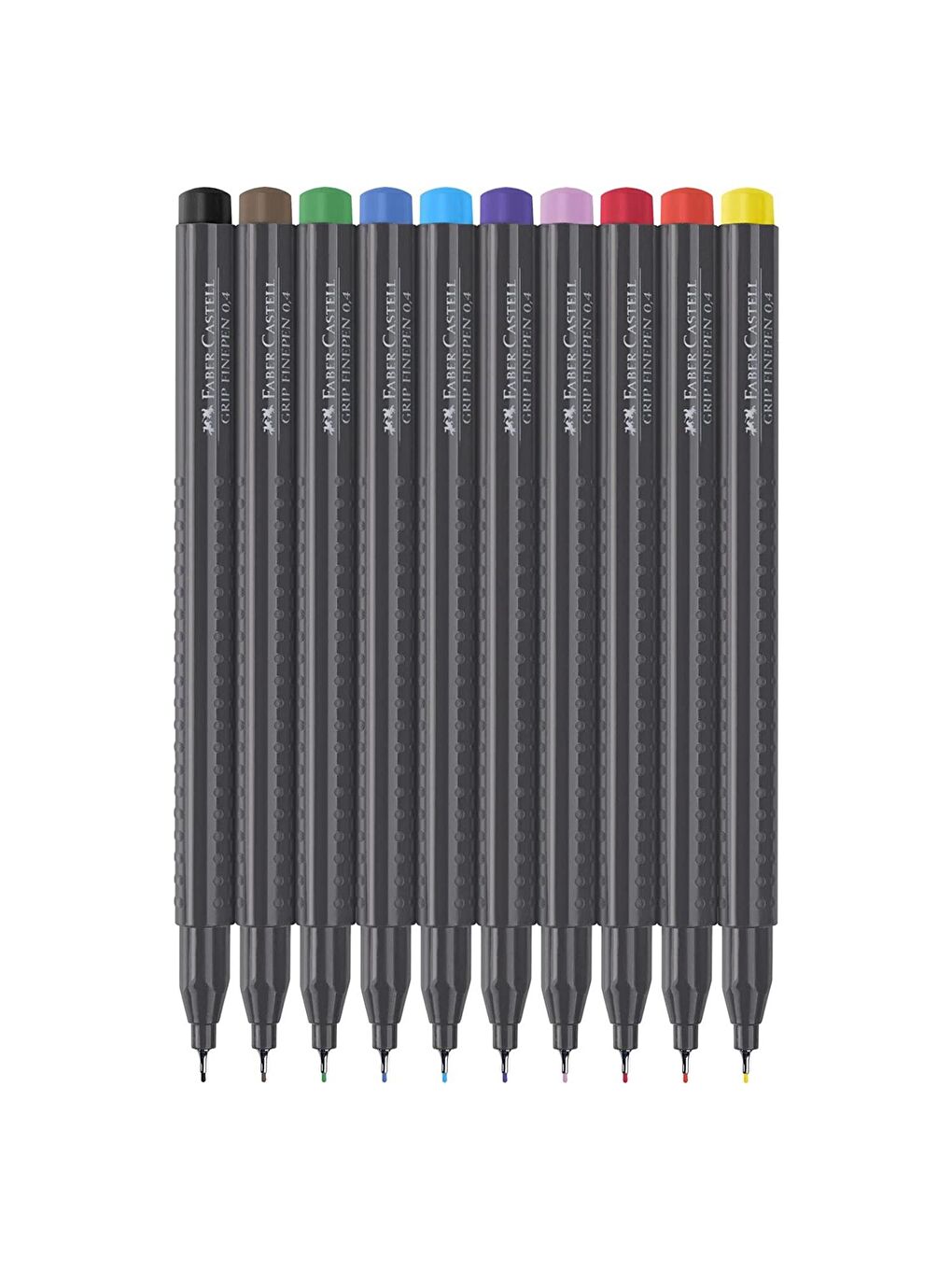 FABER CASTELL Açık Yeşil Grip Finepen Fineliner 0.4 Keçe Uçlu Kalem