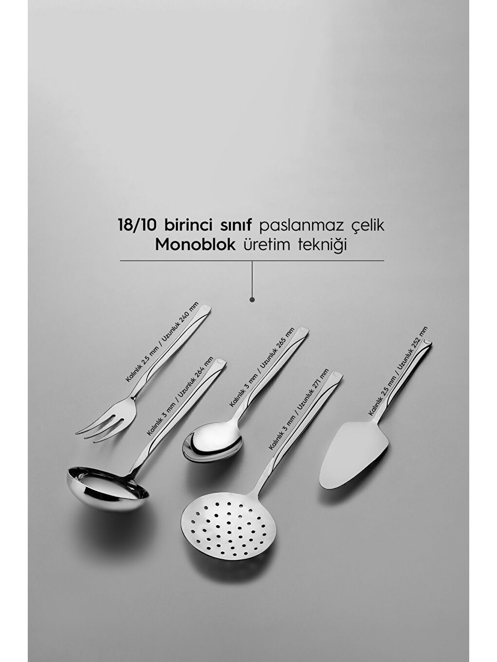 Gri Fiesta Sade 12 Kişilik 89 Parça Deri Kutulu Çatal Kaşık Bıçak Takımı-4