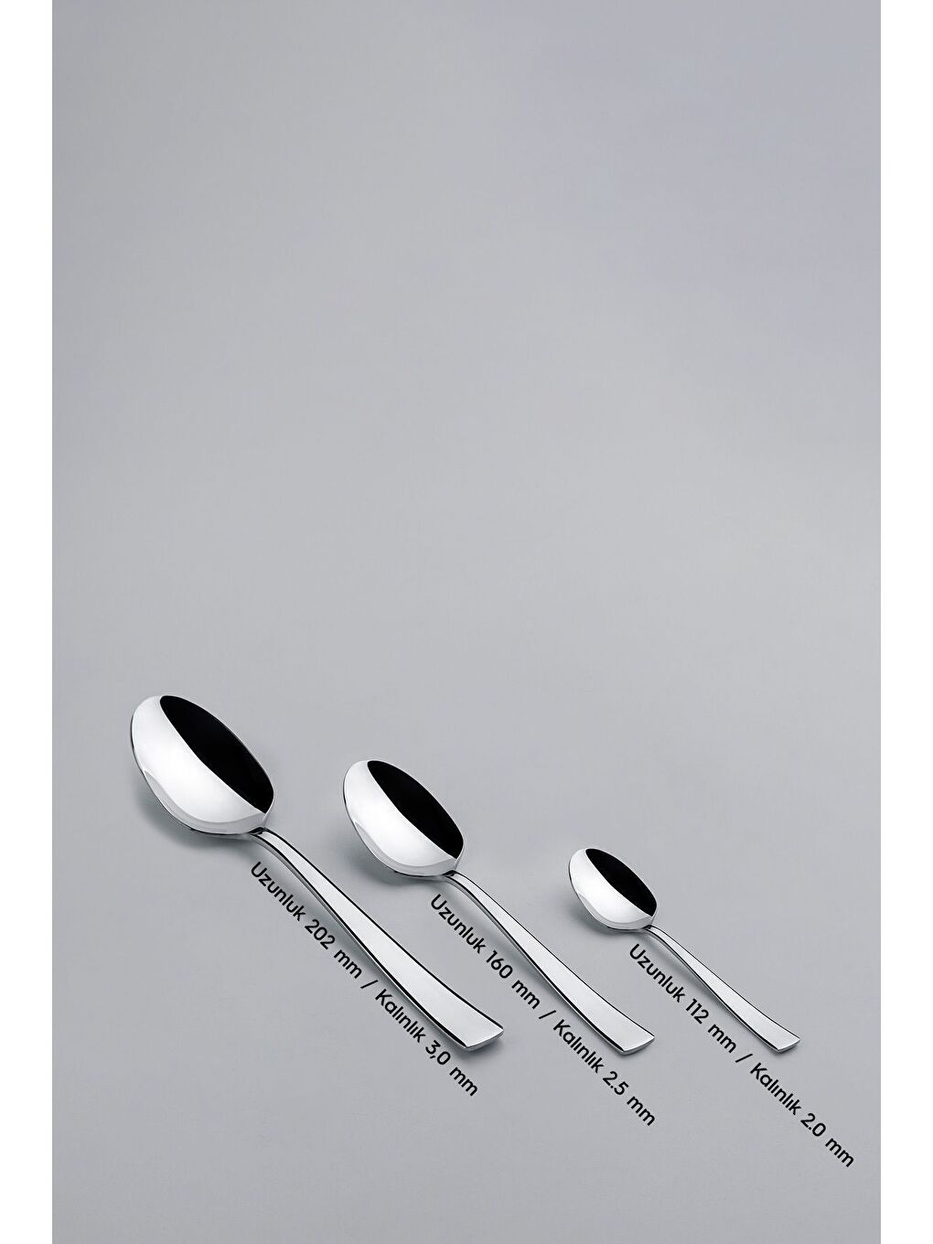 Gri Deniz Sade 12 Kişilik 89 Parça Deri Kutulu Çatal Kaşık Bıçak Takımı-6