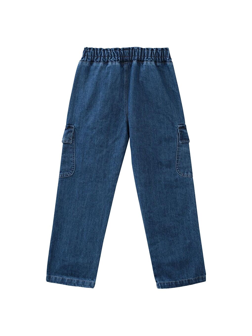 JAZZİEE Mavi Genç Kız Çocuk Kargo Cepli Jean Pantolon - Denim - 1