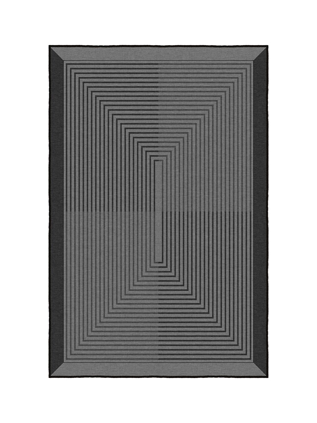 Antrasit Özel Tasarım, Kaymaz Taban, İnce, Yıkanabilir, Modern Halı WOOKECE1416 120x180-3