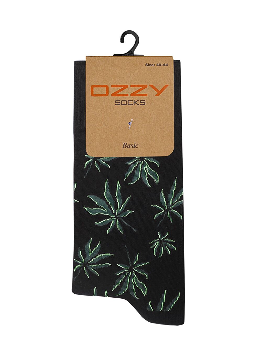 OZZY SOCKS Karışık Yeşil Çiçek Desenli Çorap