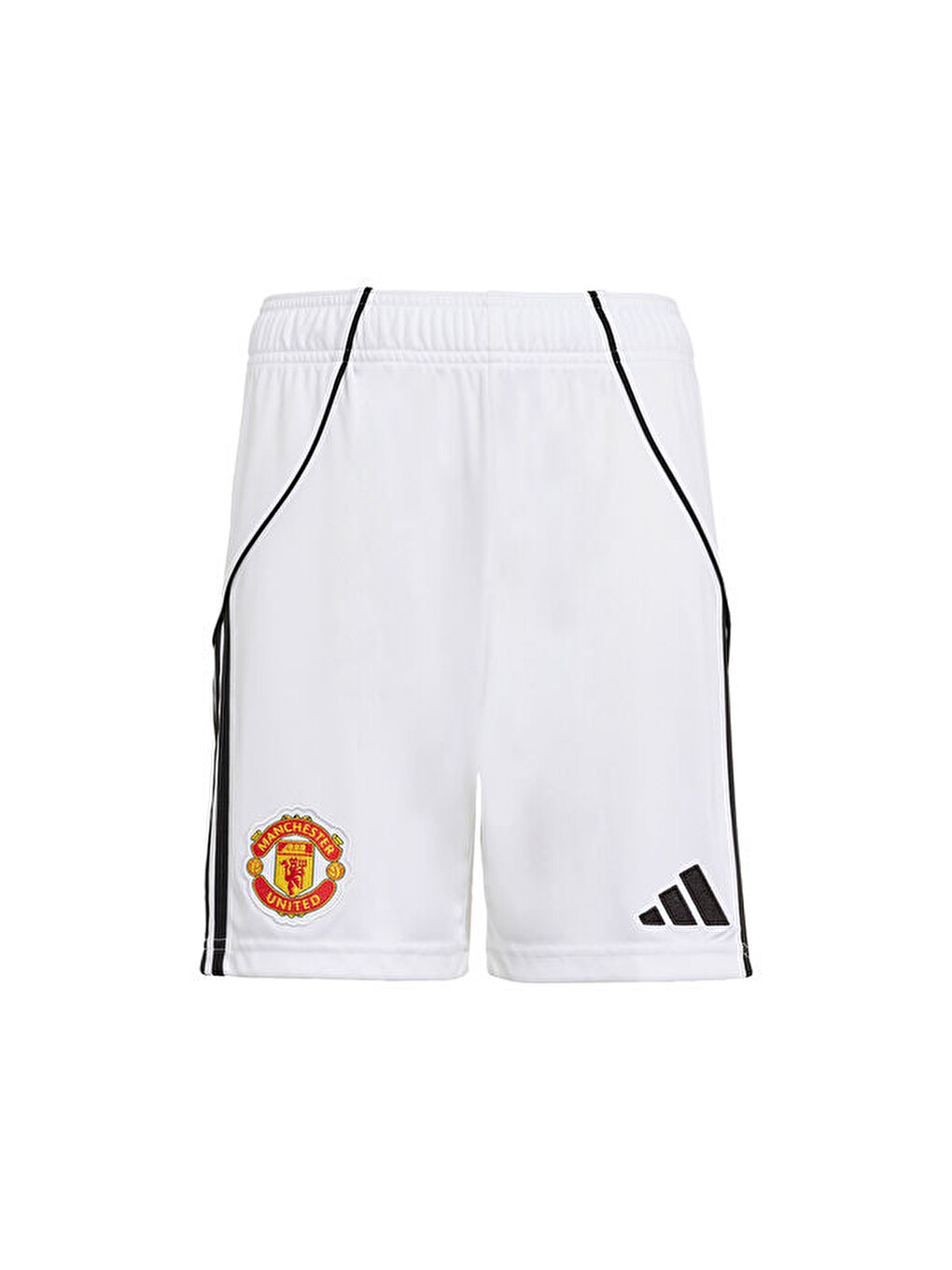 Çocuk Manchester United 25/26 İç Saha Şortu Çocuk Futbol Şortu Jp3017 Beyaz-2