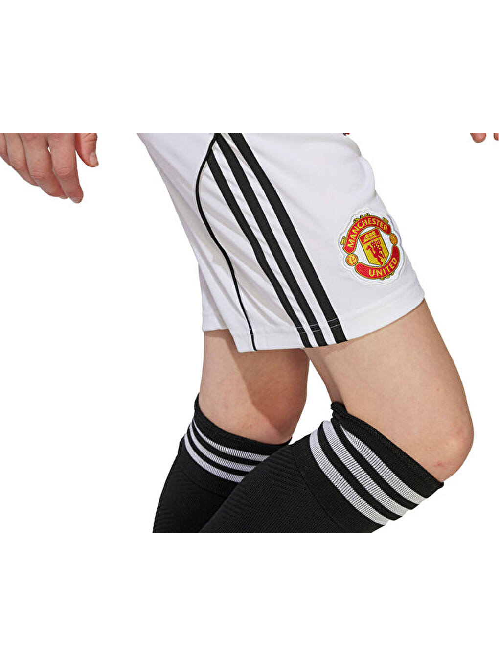 Çocuk Manchester United 25/26 İç Saha Şortu Çocuk Futbol Şortu Jp3017 Beyaz-4