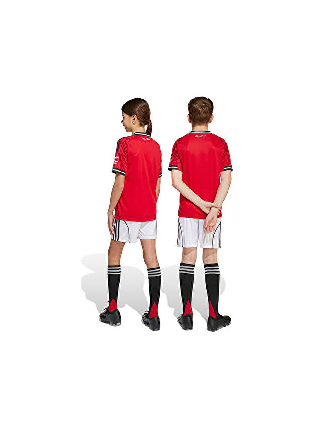 Çocuk Manchester United 25/26 İç Saha Şortu Çocuk Futbol Şortu Jp3017 Beyaz-6