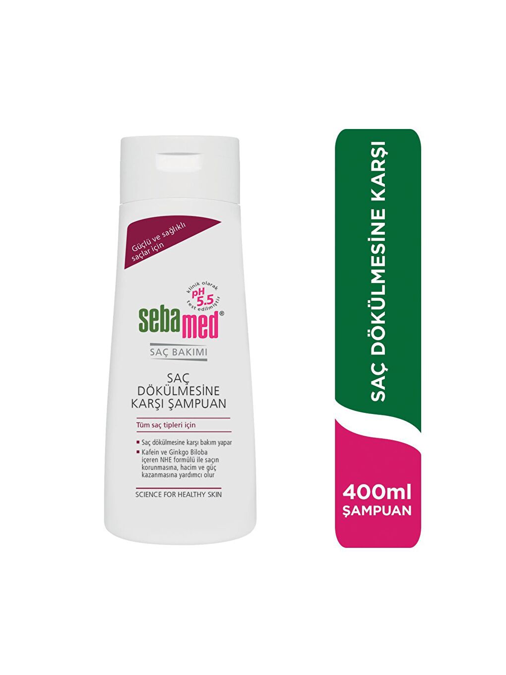 SEBAMED Renksiz ŞAMPUAN SAÇ DÖKÜLMESİNE KARŞI ETKİLİ ( anti hairloss )  400 ml x 2 - 1