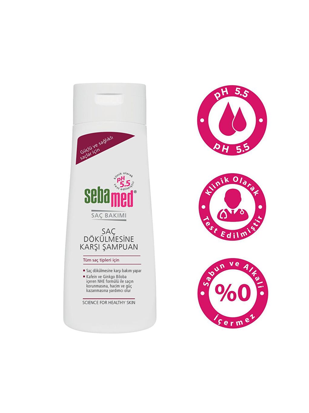 SEBAMED Renksiz ŞAMPUAN SAÇ DÖKÜLMESİNE KARŞI ETKİLİ ( anti hairloss )  400 ml x 2 - 2