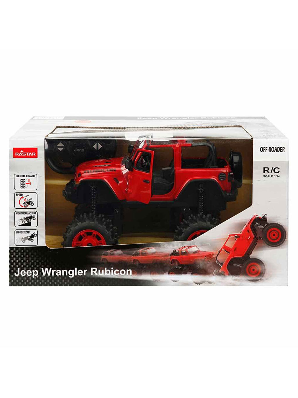 1:14 Jeep Wrangler Rubicon Kumandalı Araba 28 cm S00079410-4