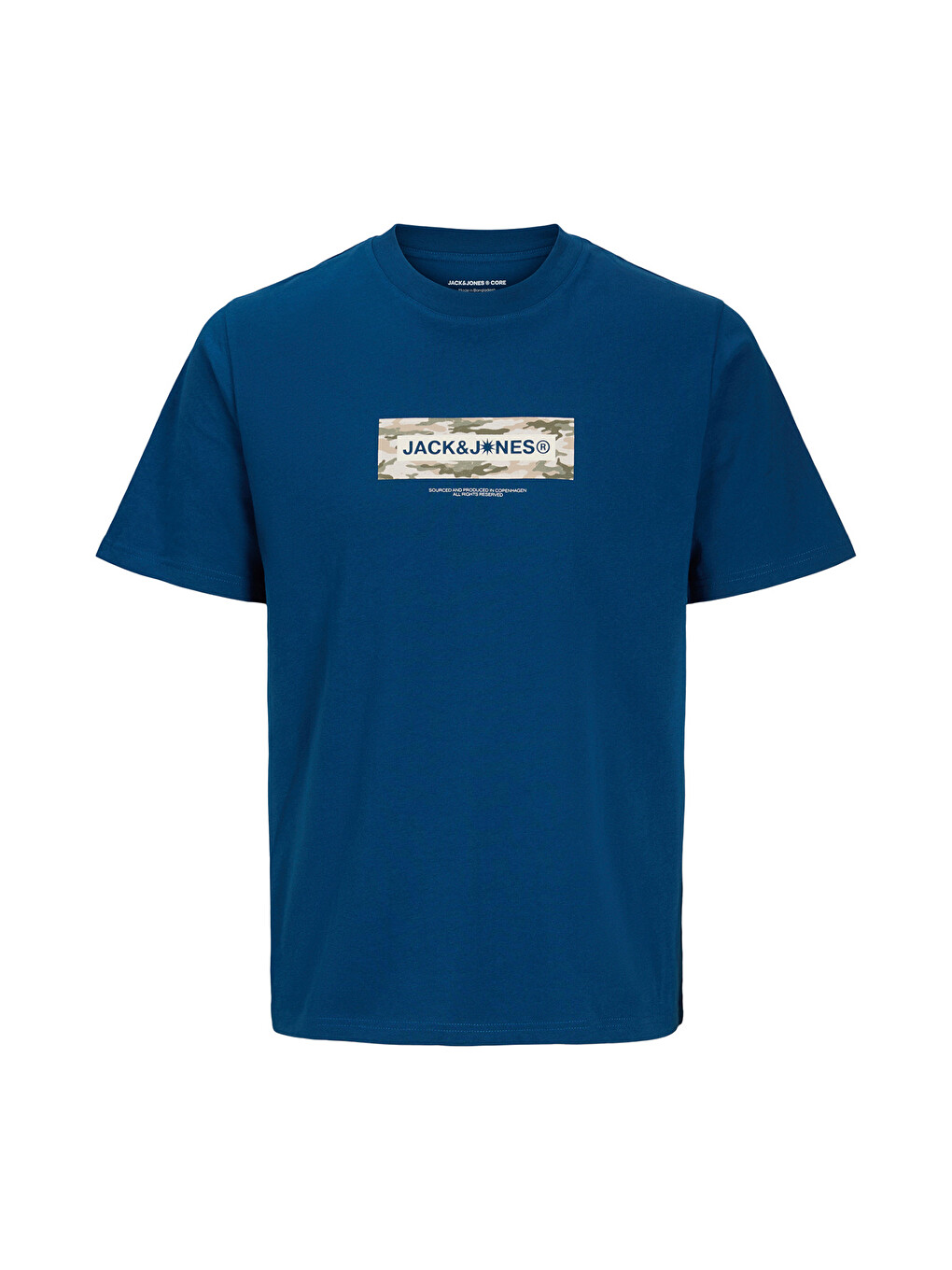 İndigo Core Jcobreeze Logo Baskılı Pamuklu Regular Fit T Shirt 12297851