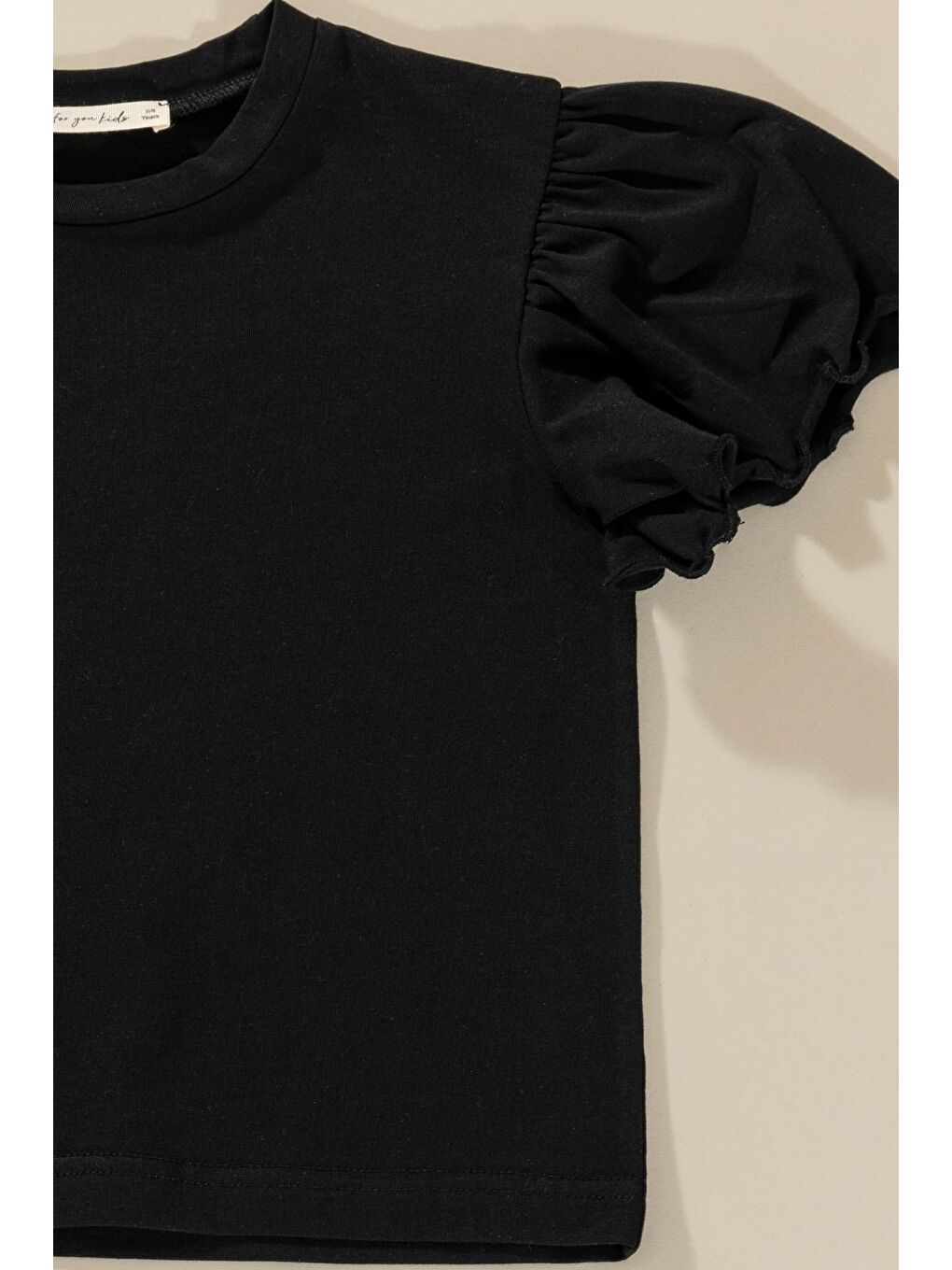 Fırfır Detaylı Tsihrt Pantolon Gri Takım-1