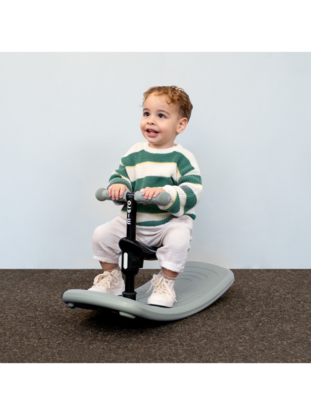 Mini 6 in 1 Deluxe Rock and Go LED Scooter Olive Sage-5