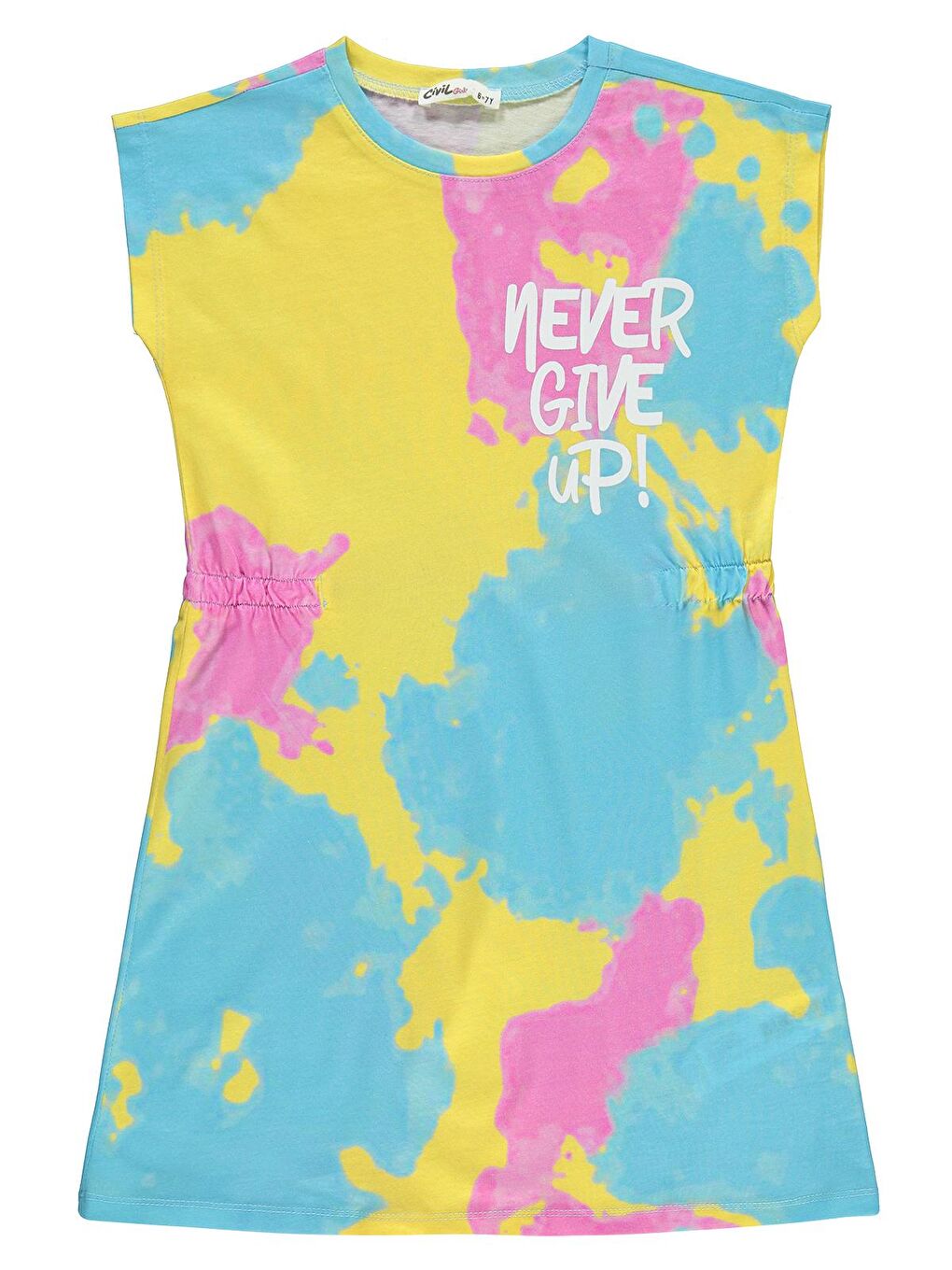 Girls Kız Çocuk Elbise 6-9 Yaş Sarı