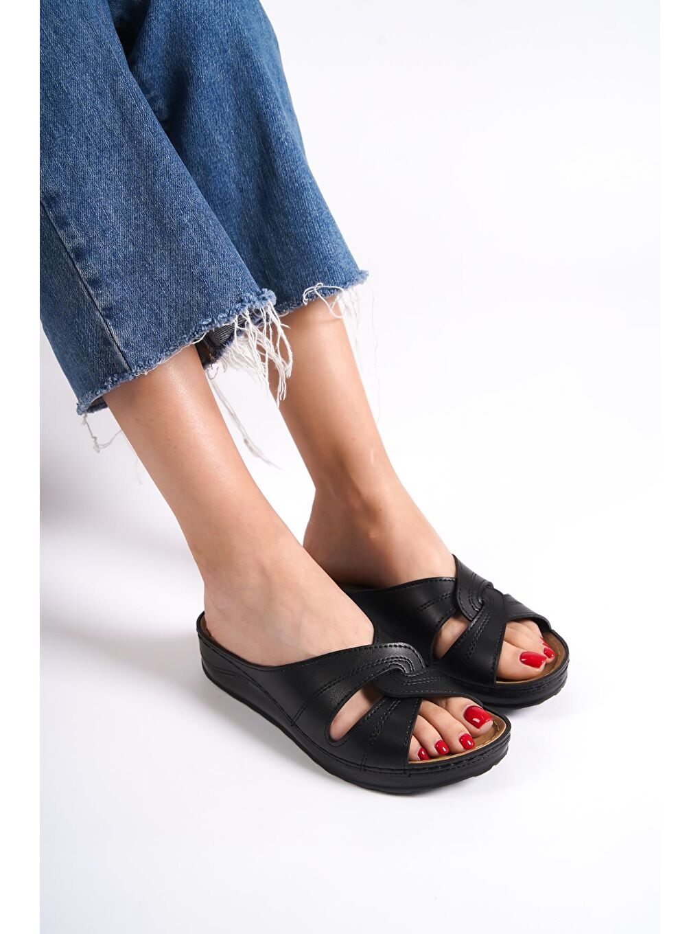 Siyah 107042 Kadın Terlik-4