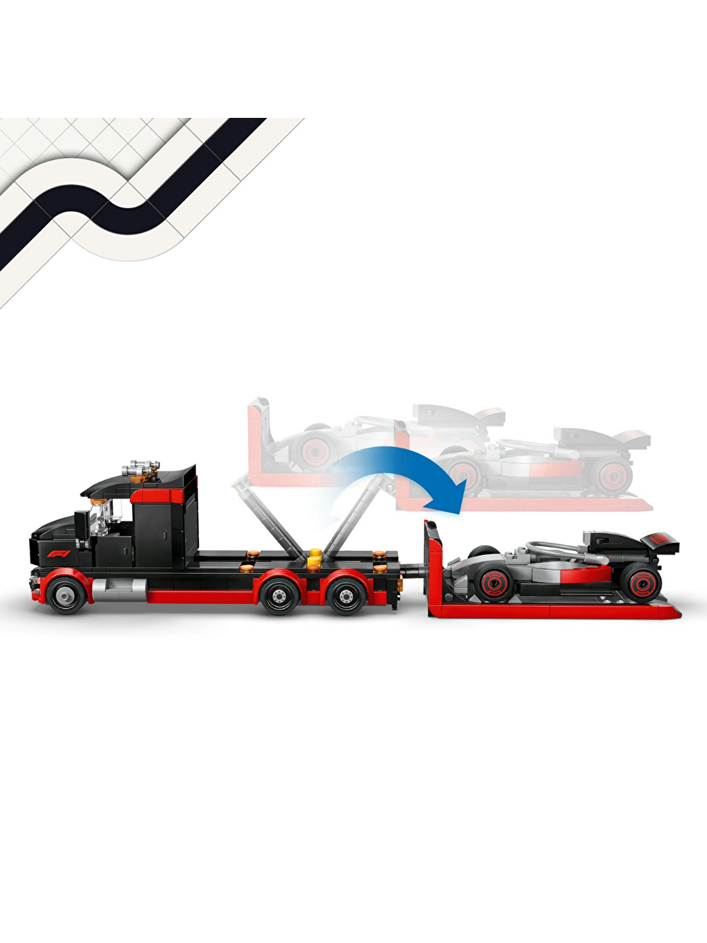 City Audi F1 Yarış Arabalı F1 Sergileme Kamyonu 60493-5