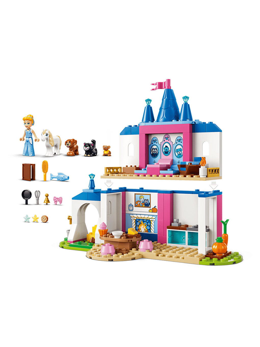 Disney Princess Sindirella Hayvan Dosları Şatosu 43283-1